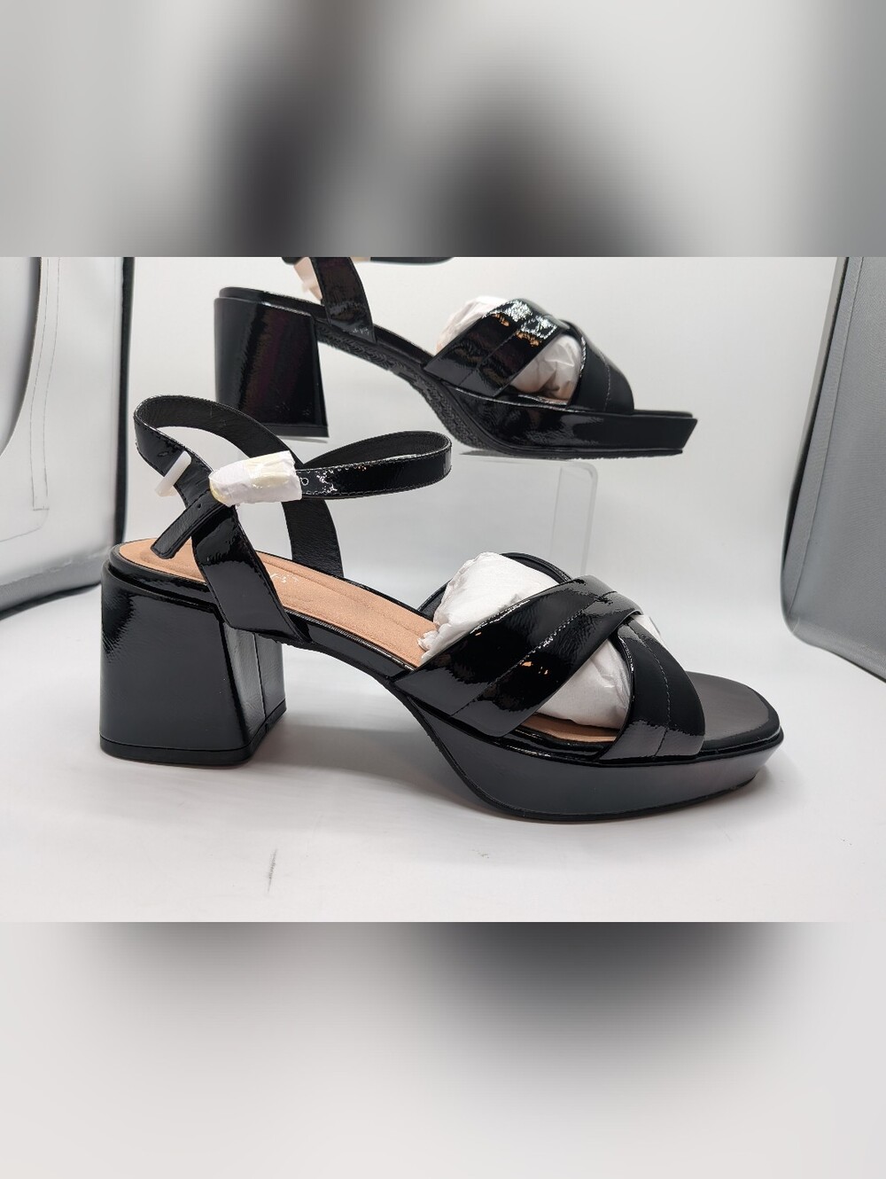 Donna Platform Sandals -10WW - Picture 4 of 14